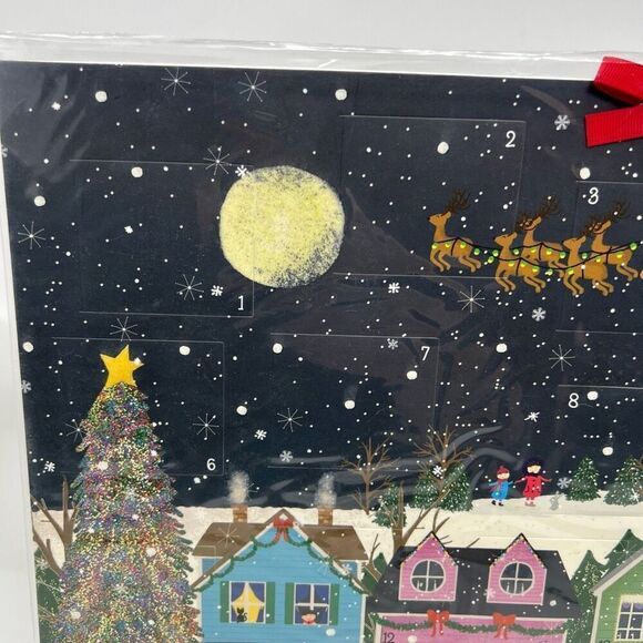 Advent Calendar Winter Wonderland Galison Design 25 Windows Ribbon Hanger NWT - Picture 7 of 15